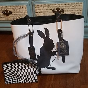 White Rabbit Tote - Alice in Wonderland